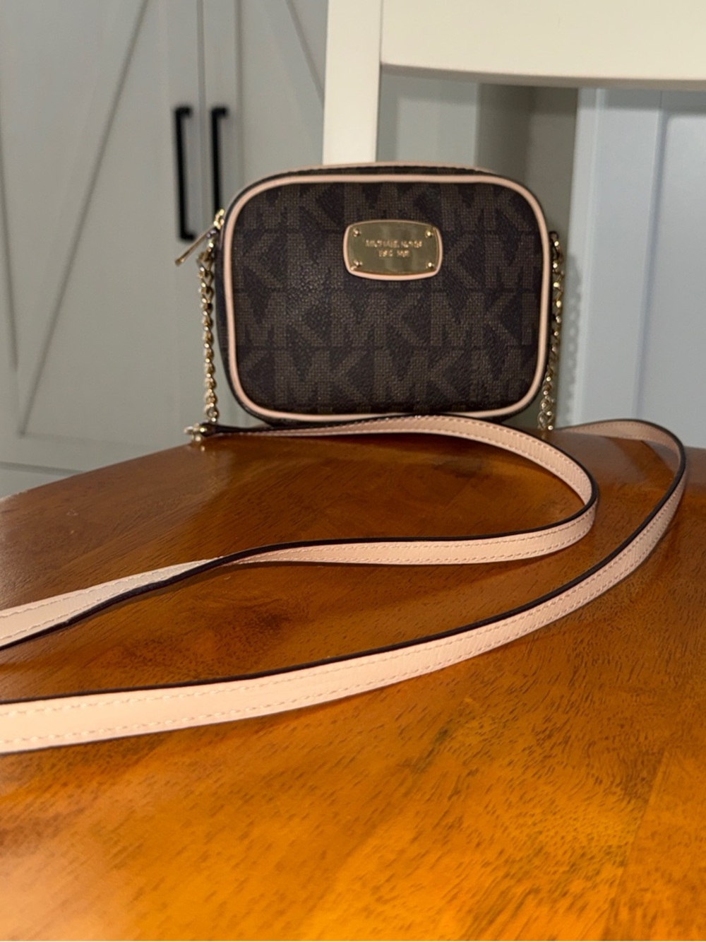 Michael Kors Brown Logo Small Crossbody